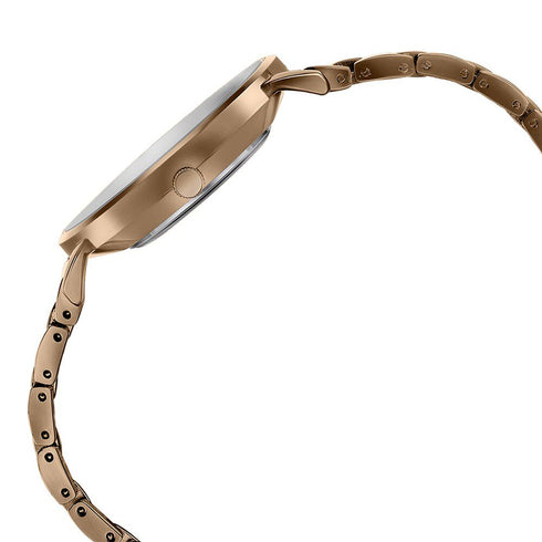 Sonata Poze Quartz Analog White Dial Metal Strap Watch for Women