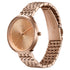 Sonata Poze Quartz Analog Beige Dial Stainless Steel Strap Watch For Women
