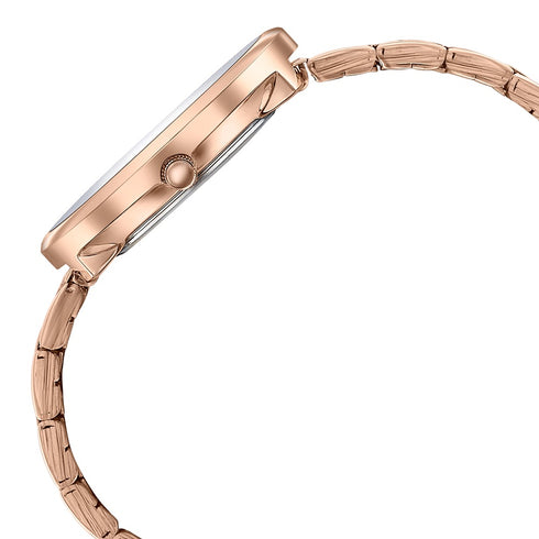 Sonata Poze Quartz Analog Beige Dial Stainless Steel Strap Watch For Women