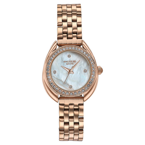 Sonata Poze By Sonata Quartz Analog Mother of Pearl Dial Rose Gold Metal Strap Watch For Women