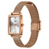 Sonata Poze By Sonata Quartz Analog Silver Dial Rose Gold Metal Watch And Jewellery Combo For Women