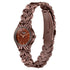 Sonata Poze Poze Quartz Analog Brown Dial Brown Metal Strap Watch For Women