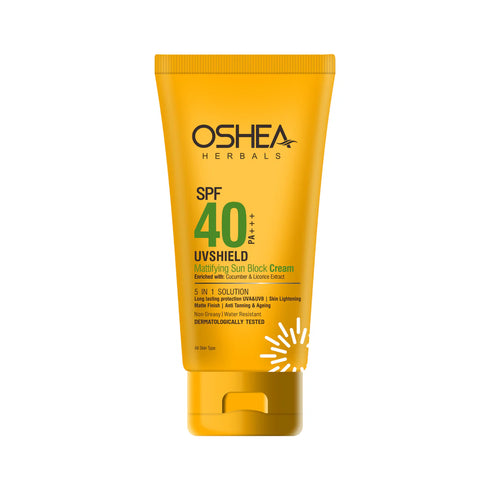 Oshea Uv Shield Mattifying Sun Block Cream SPF 40 PA +++
