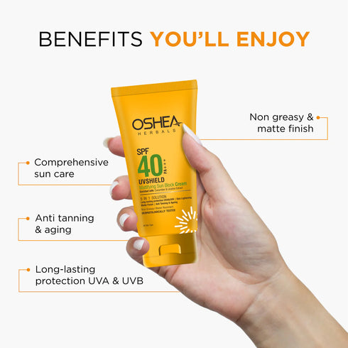 Oshea Uv Shield Mattifying Sun Block Cream SPF 40 PA +++