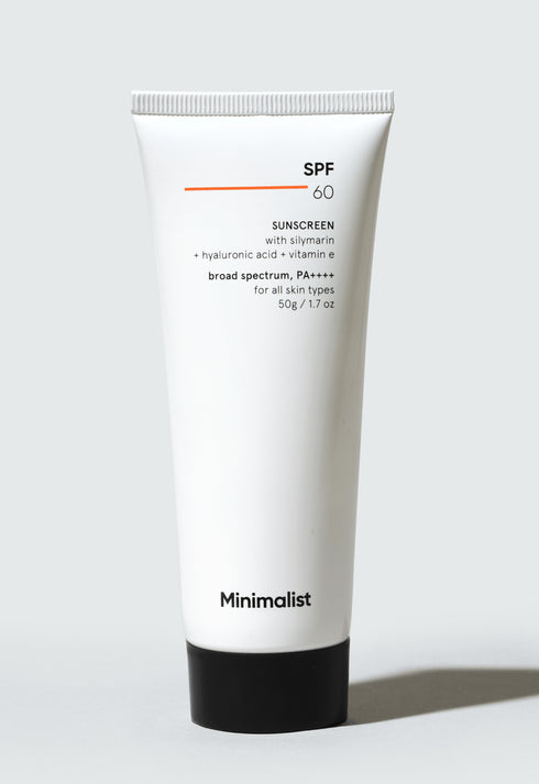 Minimalist SPF 60 PA ++++ Sunscreen With Silymarin 50g