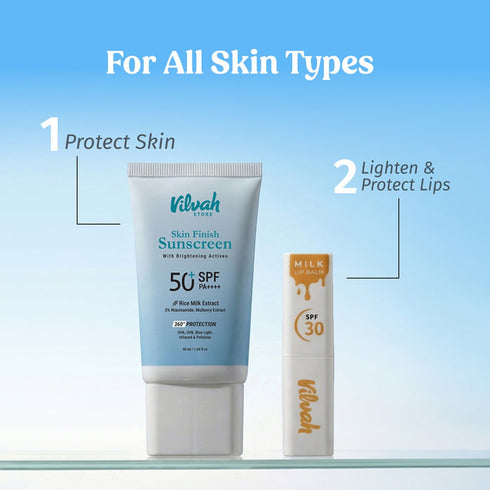 Vilvah's Sunscreen and Milk Lip Balm