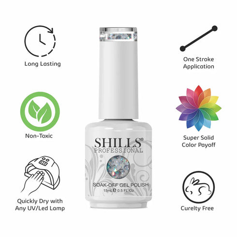 Shills Professional Laser Glitter Gel Polish