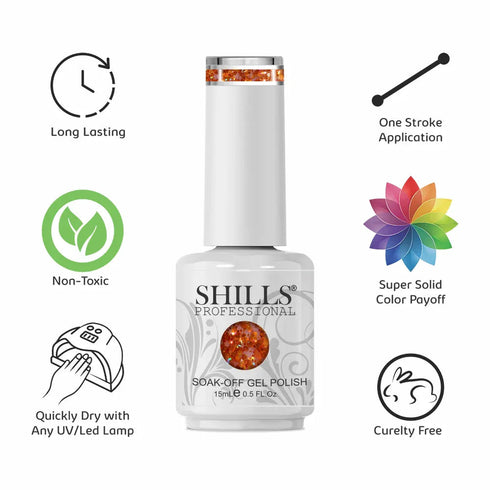 Shills Professional Laser Glitter Gel Polish