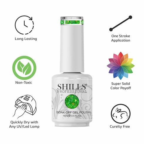 Shills Professional Laser Glitter Gel Polish