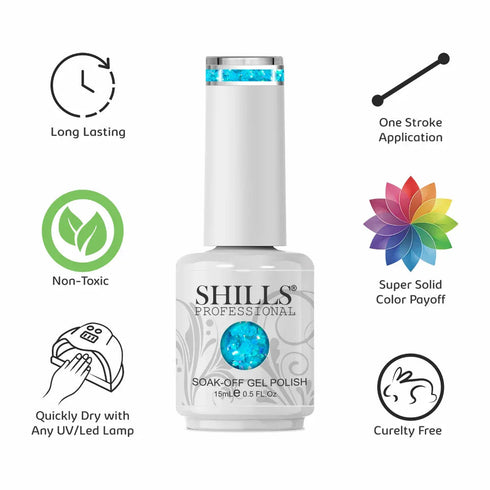 Shills Professional Laser Glitter Gel Polish