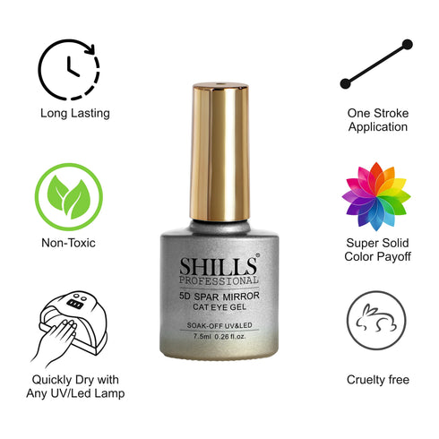 Shills Professional 5D Spar Mirror CAT EYE GEL POLISH
