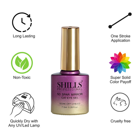 Shills Professional 5D Spar Mirror CAT EYE GEL POLISH