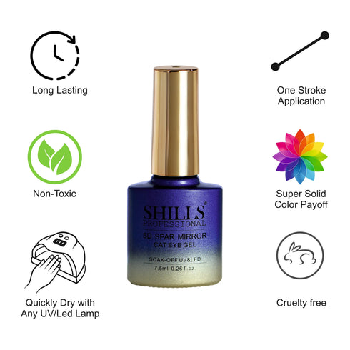 Shills Professional 5D Spar Mirror CAT EYE GEL POLISH