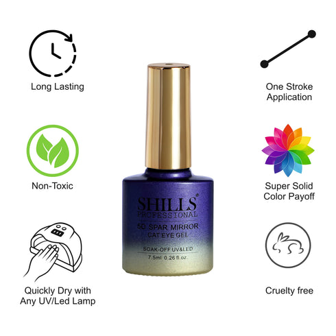 Shills Professional 5D Spar Mirror CAT EYE GEL POLISH