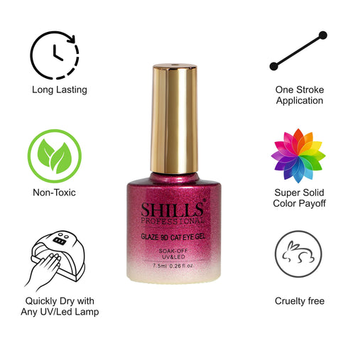 Shills Professional Glaze 9D CAT EYE GEL POLISH