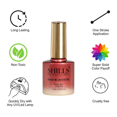 Shills Professional Glaze 9D CAT EYE GEL POLISH