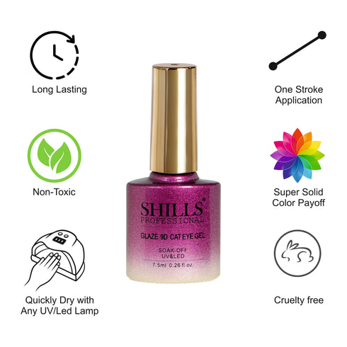 Shills Professional Glaze 9D CAT EYE GEL POLISH
