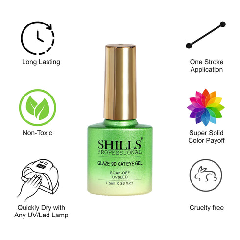 Shills Professional Glaze 9D CAT EYE GEL POLISH