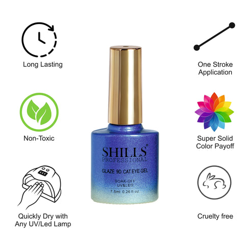 Shills Professional Glaze 9D CAT EYE GEL POLISH