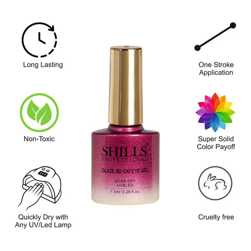 Shills Professional Glaze 9D CAT EYE GEL POLISH