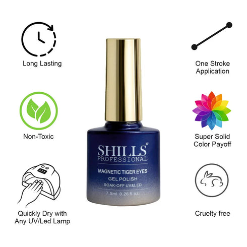 Shills Professional Magnetic Tiger Eye Gel Polish