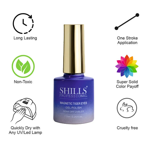 Shills Professional Magnetic Tiger Eye Gel Polish