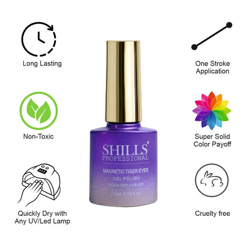 Shills Professional Magnetic Tiger Eye Gel Polish