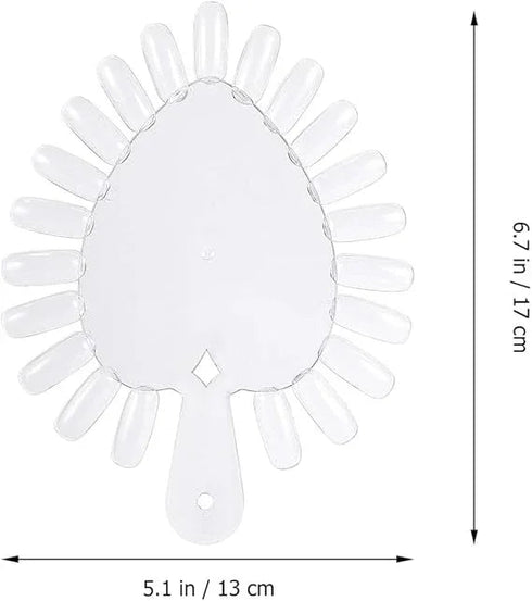 Shills Professional NAIL STAND Nail Chakra Leaf Shape-Clear