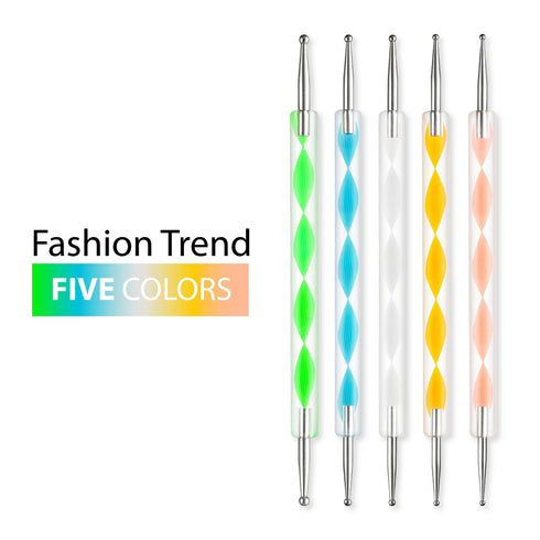 Shills Professional Rainbow Nail Dotting Tool Set 5Pc
