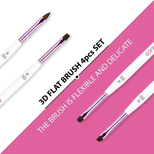 Shills Professional White Gel Brush Set 4Pcs