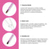 Shills Professional White Gel Brush Set 4Pcs