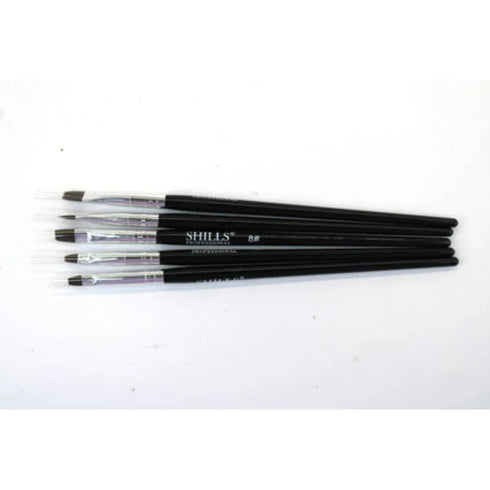 Shills Professional Black Nail Art Brush Set