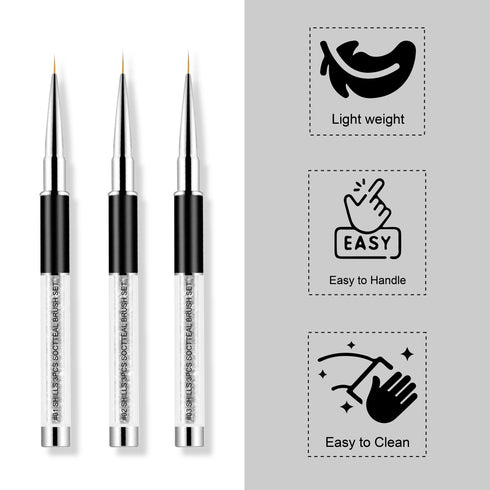 Shills Professional Soctteal Beauty Black Art Brush Set
