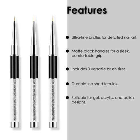 Shills Professional Soctteal Beauty Black Art Brush Set