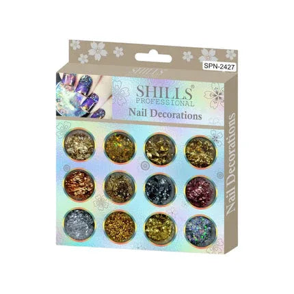 Shills Professional Nail Decorations Glitter Mermid