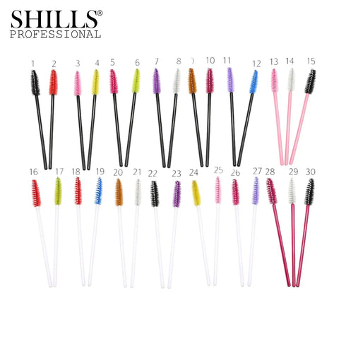 Shills Professional Mascara Brush 50PCS Set