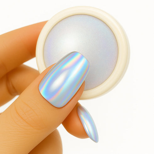 Shills Professional Rainbow Shine Chrome Powder Holographic Silver-SPN-3121