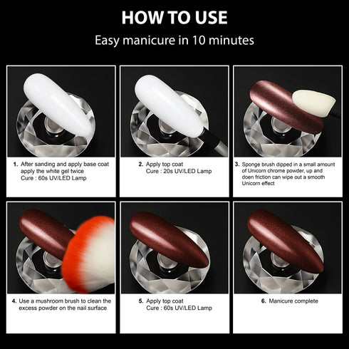 Shills Professional Unicorn Chrome Powder