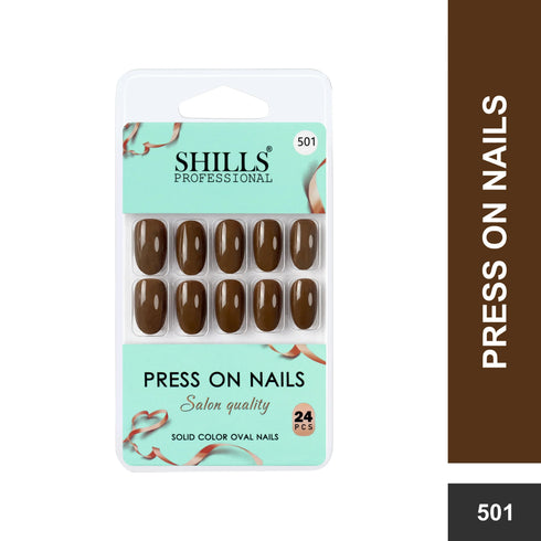 Shills Professional Glossy Solid Color Nails Oval(SPN501-SPN526)