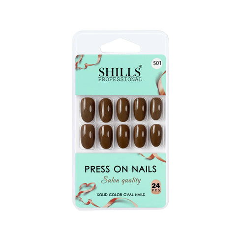 Shills Professional Glossy Solid Color Nails Oval(SPN501-SPN526)