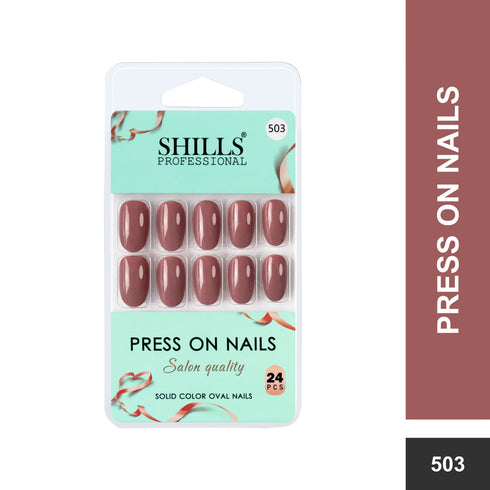 Shills Professional Glossy Solid Color Nails Oval(SPN501-SPN526)