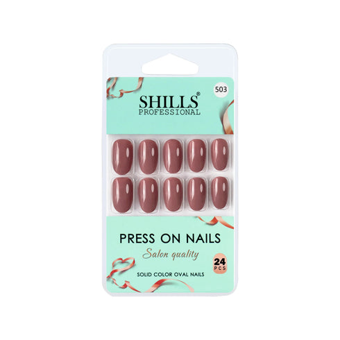 Shills Professional Glossy Solid Color Nails Oval(SPN501-SPN526)