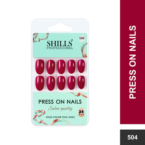 Shills Professional Glossy Solid Color Nails Oval(SPN501-SPN526)