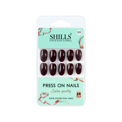 Shills Professional Glossy Solid Color Nails Oval(SPN501-SPN526)