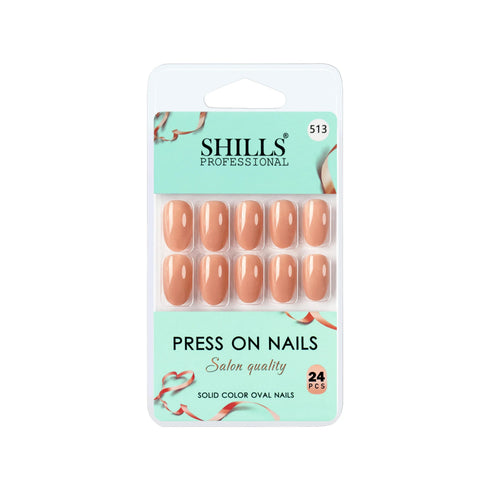 Shills Professional Glossy Solid Color Nails Oval(SPN501-SPN526)