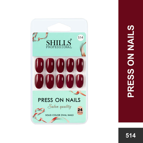 Shills Professional Glossy Solid Color Nails Oval(SPN501-SPN526)