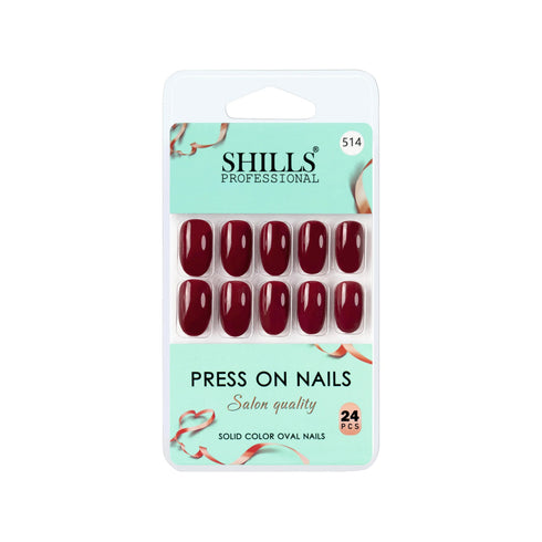 Shills Professional Glossy Solid Color Nails Oval(SPN501-SPN526)