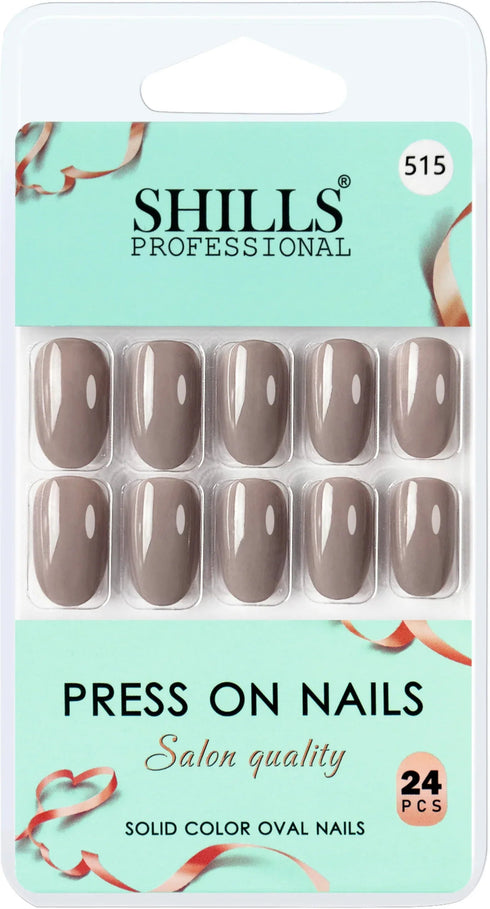 Shills Professional Glossy Solid Color Nails Oval(SPN501-SPN526)