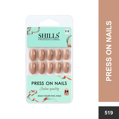 Shills Professional Glossy Solid Color Nails Oval(SPN501-SPN526)