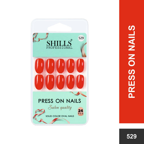 Shills Professional Glossy Solid Color Nails Oval(SPN527-SPN552)